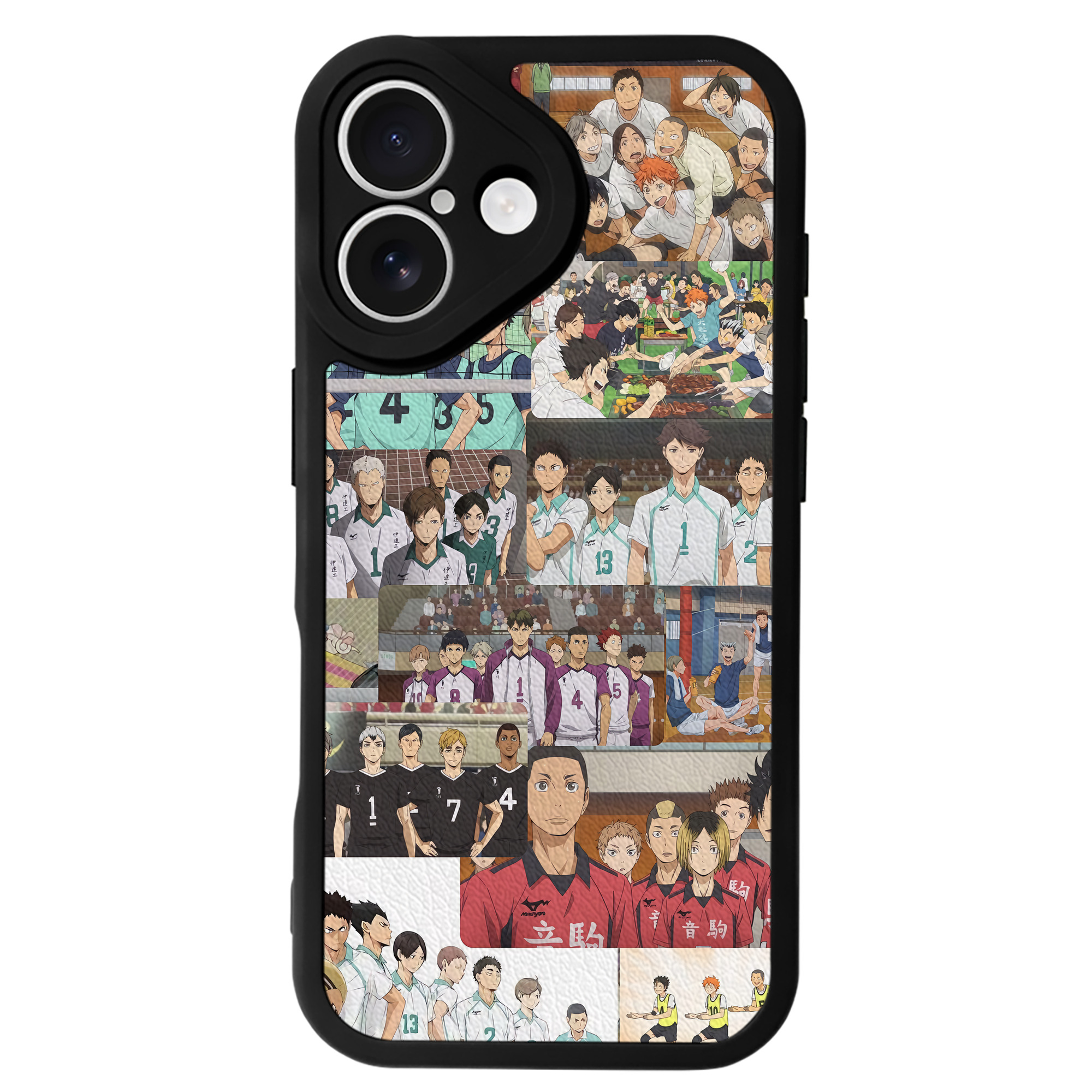 （画像用） ハイキュー!! Haikyu!! 【iPhone 16シリーズ対応】シリコンスマホケース（レザー調） 材質：シリコン